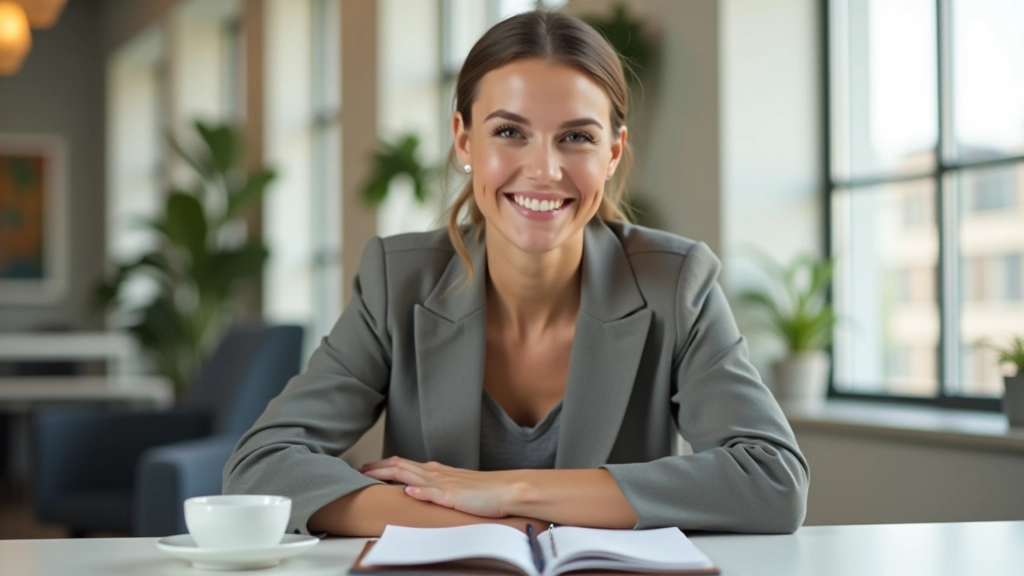 Woman practicing work-life balance at modern desk